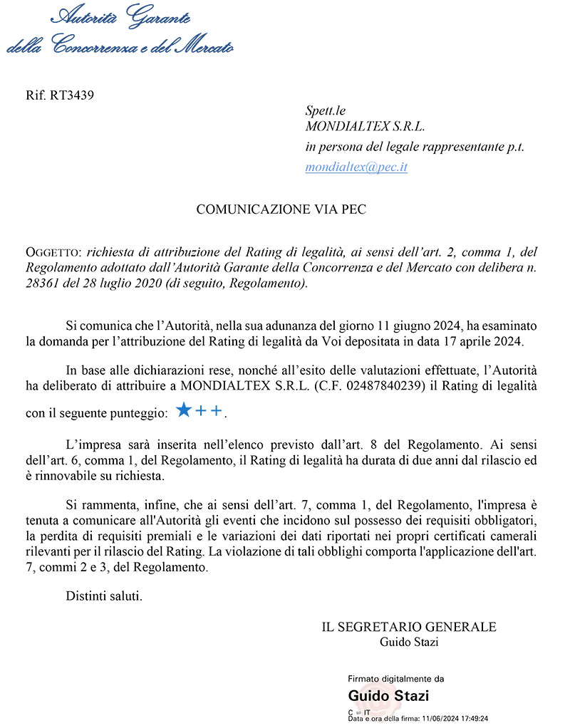 Rating di legalità